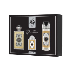 Lattafa Pride King Of Arabia EDP 100 ml + EDP 20 ml + DEO VAPO 200 ml kvepalai unisex