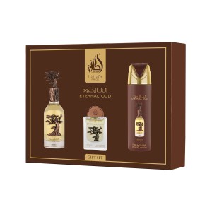 Lattafa Pride Eternal Oud EDP 100 ml + EDP 20 ml + DEO VAPO 200 ml kvepalai unisex