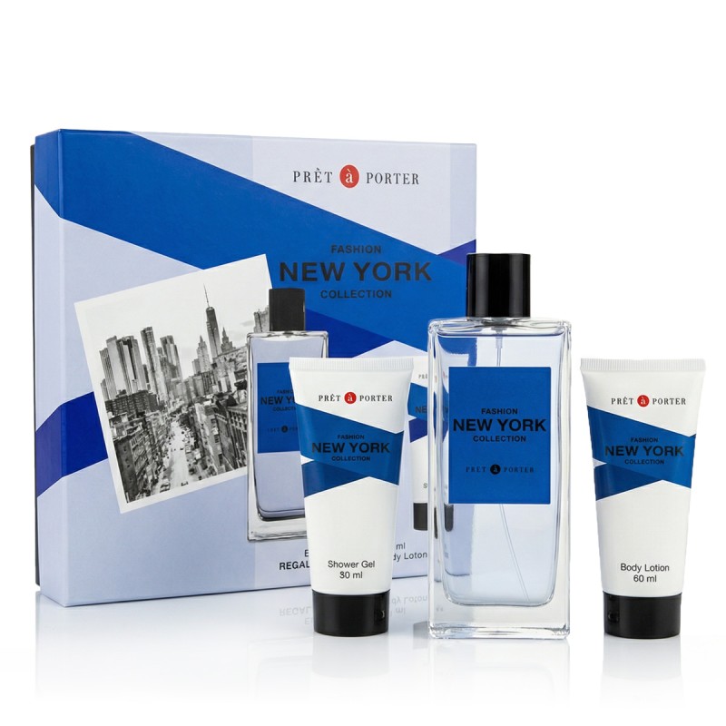 Pret Porter Fashion Collection New York EDP 100 ml + SG 50 ml + BL 50 ml kvepalai vyrams