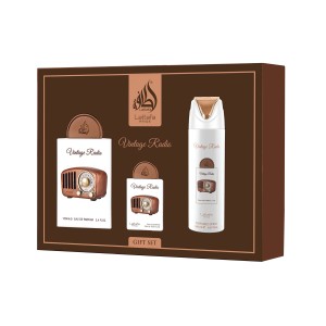 Lattafa Pride Vintage Radio EDP 100 ml + EDP 20 ml + Bodyspray 200 ml kvepalai unisex