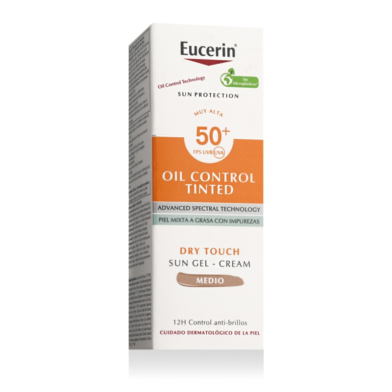 Eucerin Sun Protection Oil Control Tinted Sun Gel-Cream SPF 50+ 50 ml
