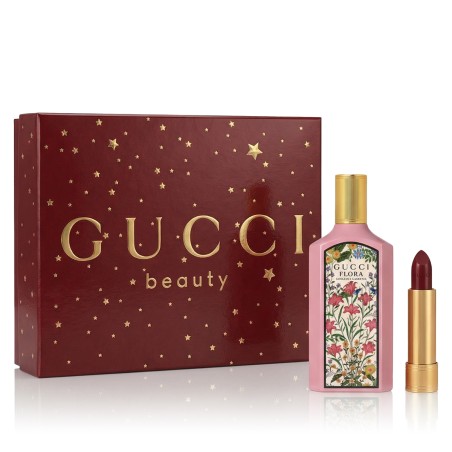 Gucci Flora Gorgeous Gardenia EDP 50 ml + Lipstick 509 Rouge De Beauté Brillant 1.8 g kvepalai moterims