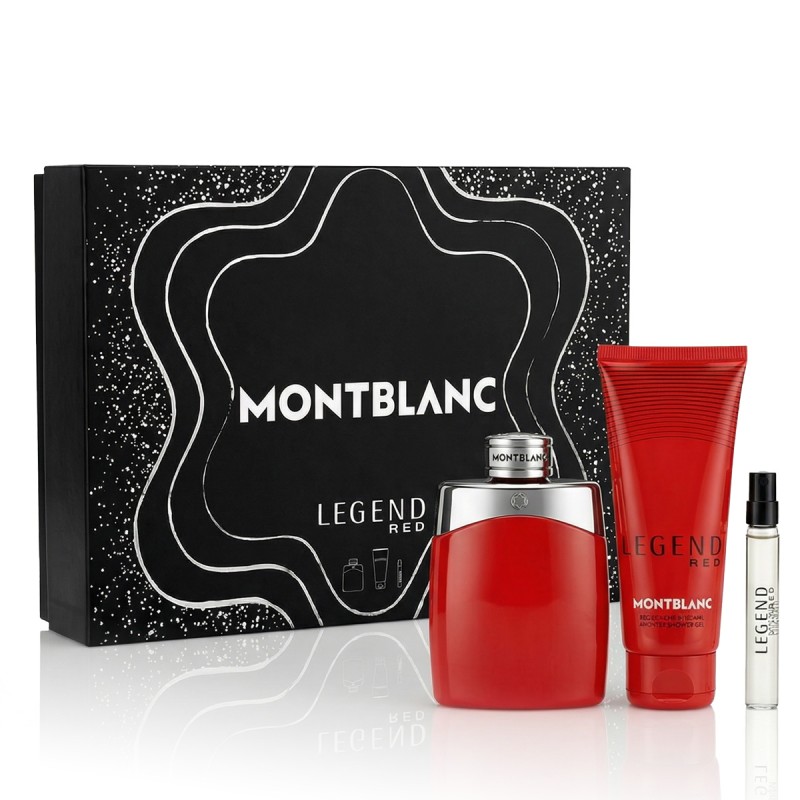Montblanc Legend Red EDP 100 ml + EDP MINI 7.5 ml + SG for Body & Hair 100 ml kvepalai vyrams