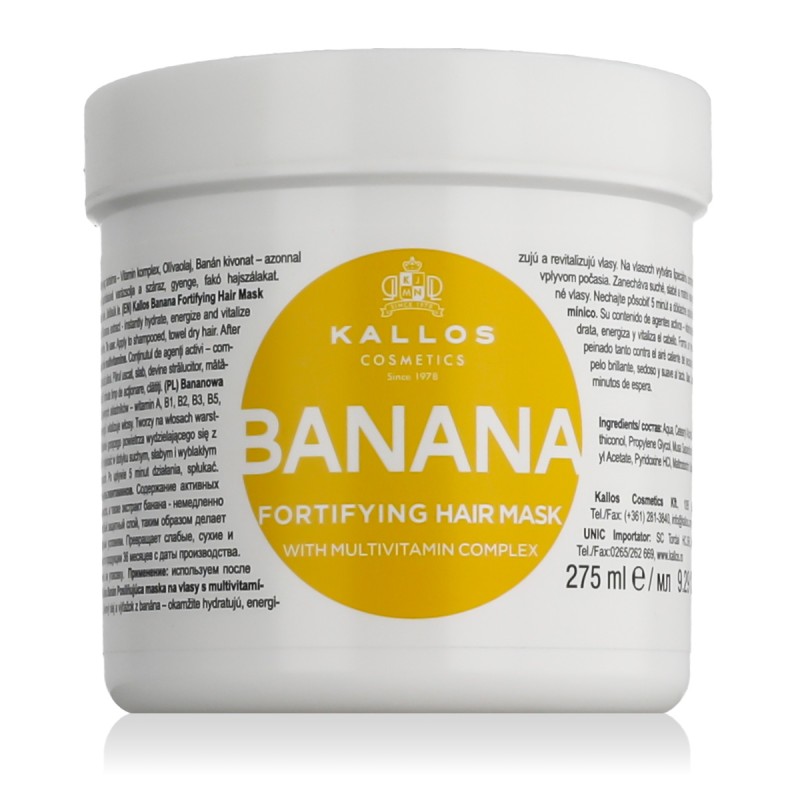 Kallos Banana Fortifying Hair Mask 275 ml