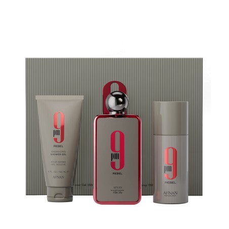 Afnan 9 pm Rebel EDP 100 ml + Bodyspray 150 ml + SG 150 ml kvepalai unisex