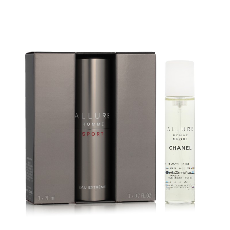Chanel Allure Homme Sport Eau Extr me EDT Refillable 20 ml + EDT Refill 2 x 20 ml kvepalai vyrams