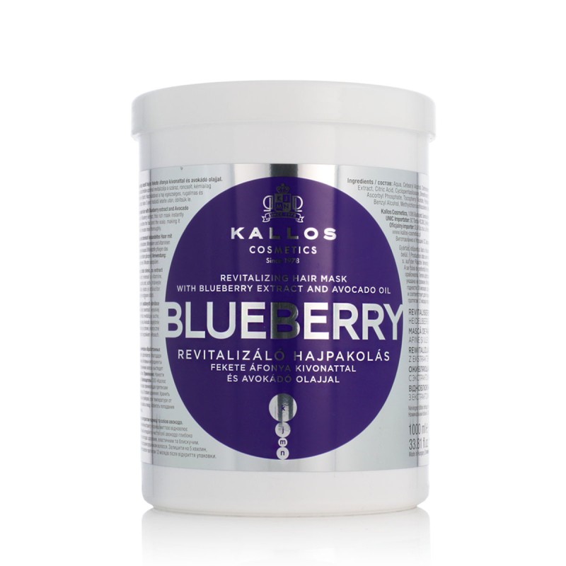 Kallos Hair Mask With Blueberry Extract And Avocado Oil 1000 ml