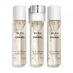 Chanel Bleu de Chanel Eau de Parfum Eau De Parfum Refill with Spray 20ml + Refill 2 x 20 ml vyrams