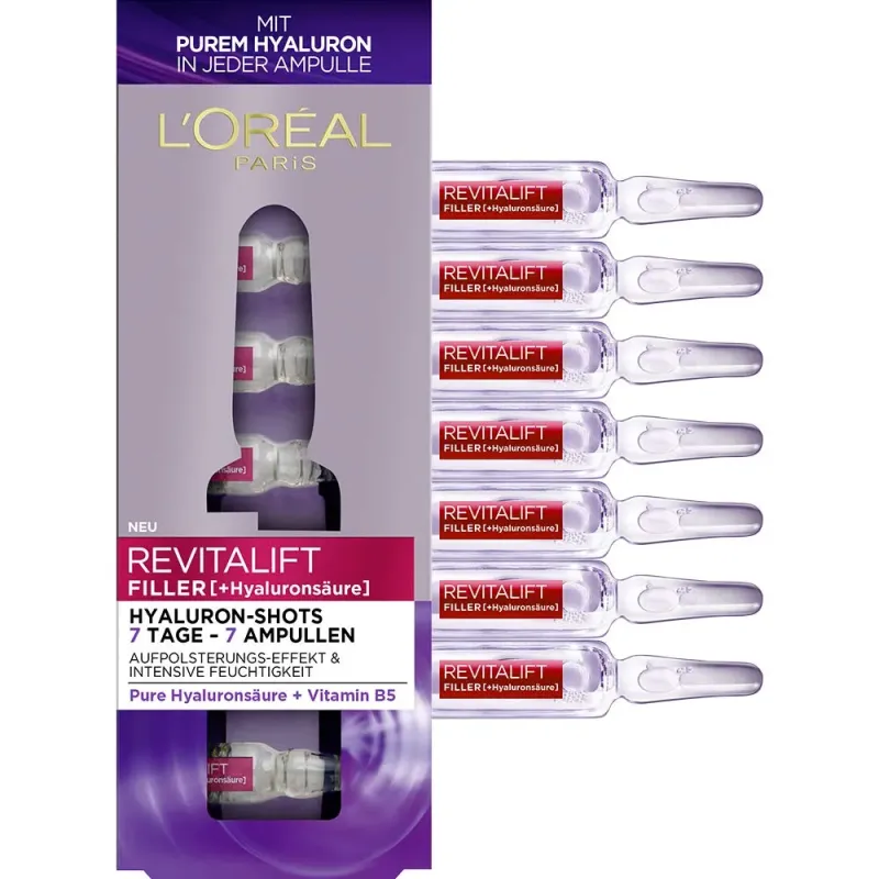 L'Oréal Paris Revitalift Filler 7 Day Cure Replumping Ampoules 7 x 1,3