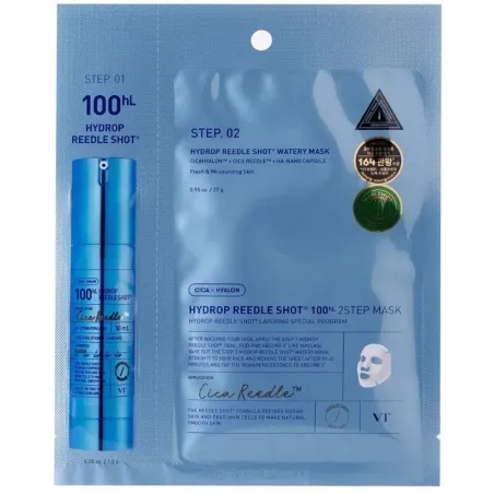 VT Cosmetics Hydrop Reedle Shot 100hl 2 Step Hydrogel Mask 28,5 g
