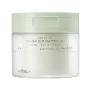 Celimax Ji Woo Gae Cica BHA Blemish Toner Pad 60 pcs