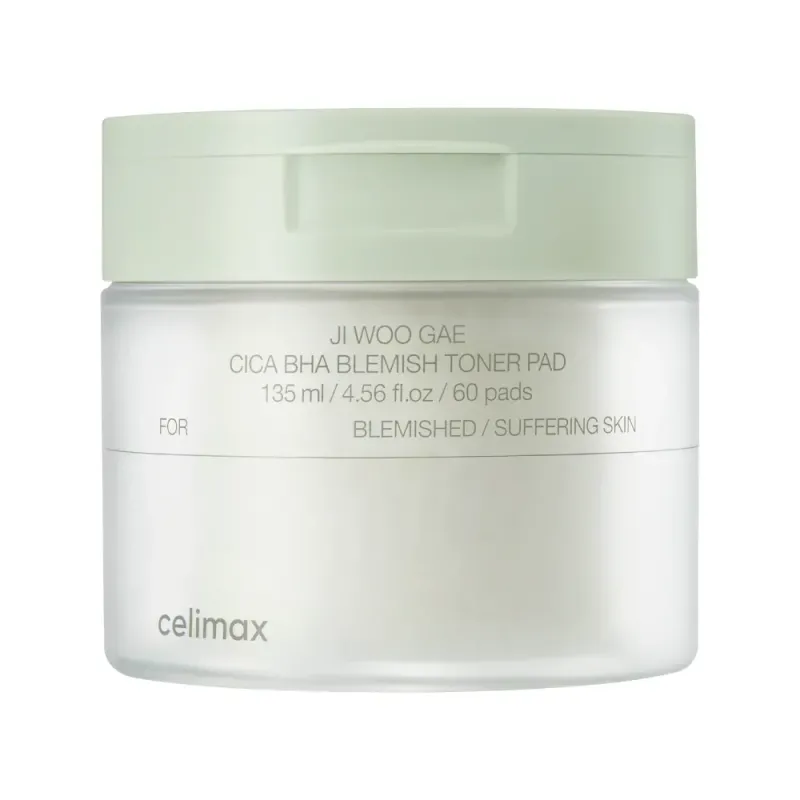 Celimax Ji Woo Gae Cica BHA Blemish Toner Pad 60 pcs