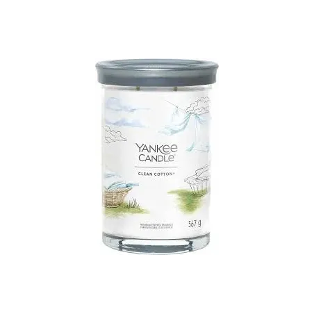 Yankee Candle Signature Tumbler Scented Candle Clean Cotton 567 g