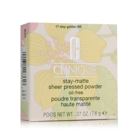 Clinique Stay-Matte Sheer Pressed Powder (17 Stay Golden) 7,6 g