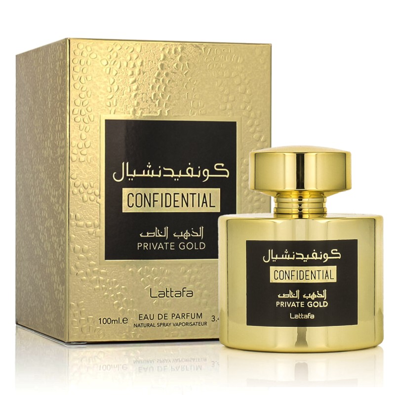 Lattafa Confidential Private Gold Eau De Parfum 100 ml kvepalai unisex