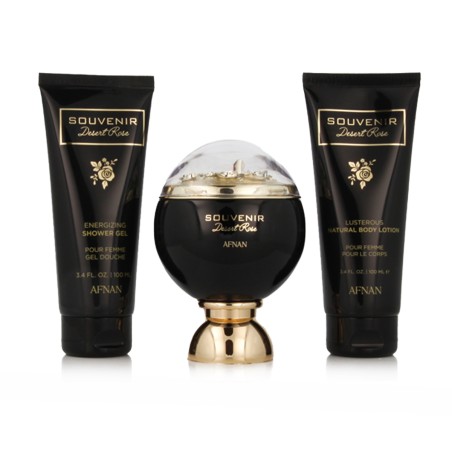 Afnan Souvenir Desert Rose EDP 100 ml + SG 100 ml + BL 100 ml kvepalai moterims