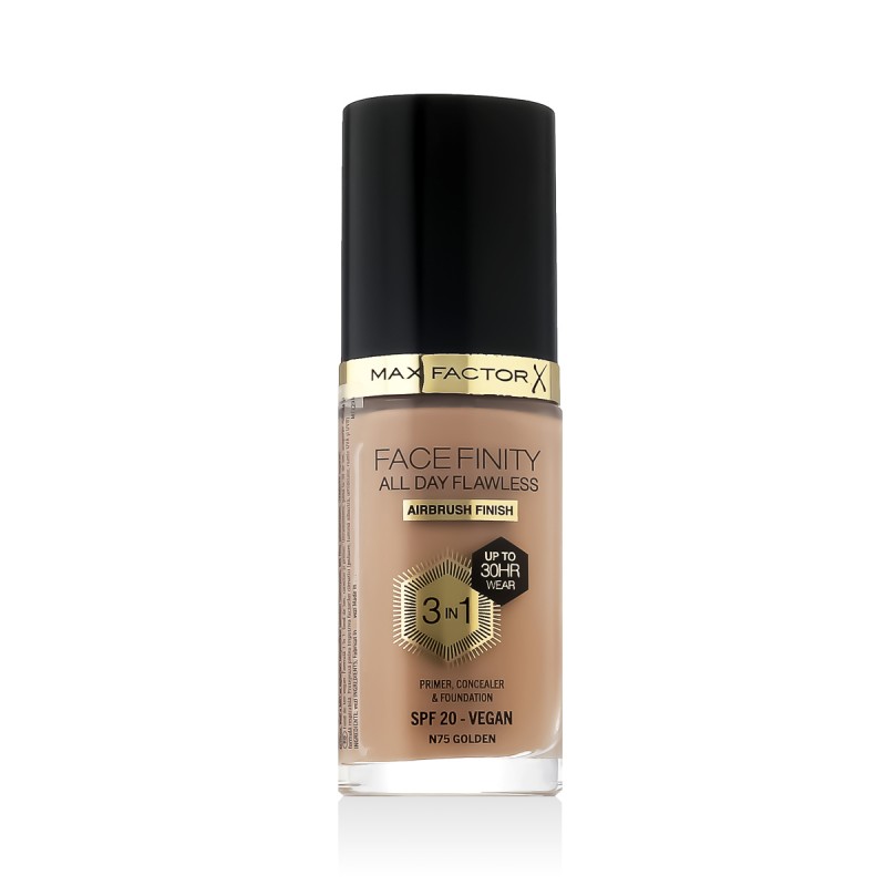 Max Factor Face Finity All Day Flawless 3in1 Foundation SPF 20 (N75 Golden) 30 ml