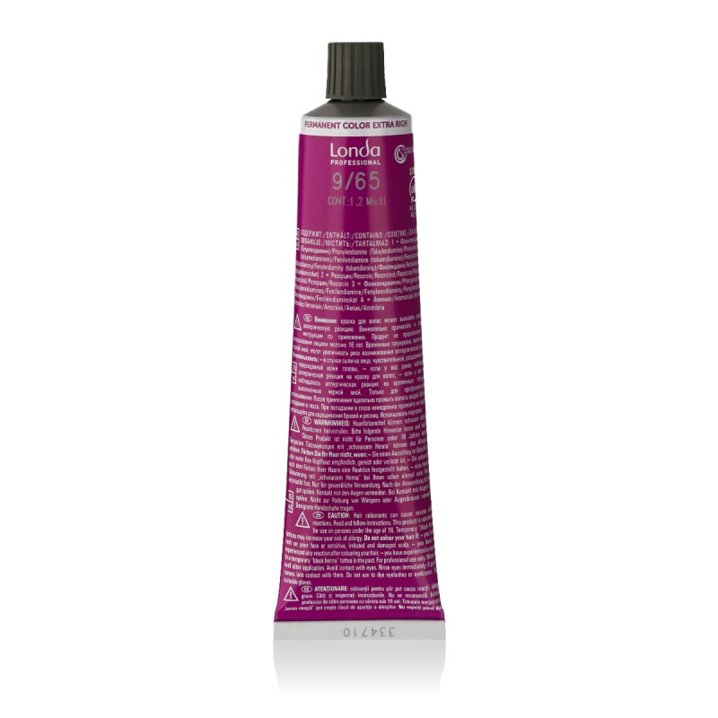 Londa Professional Permanent Color Cr me Extra Rich (9/65 Light Blond Violet Red) 60 ml