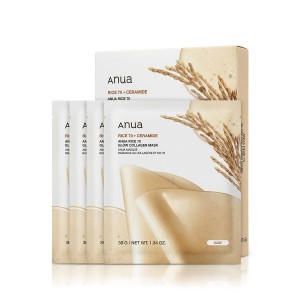 Anua Rice 70 + Ceramide Glow Collagen Mask 4 x 38 g