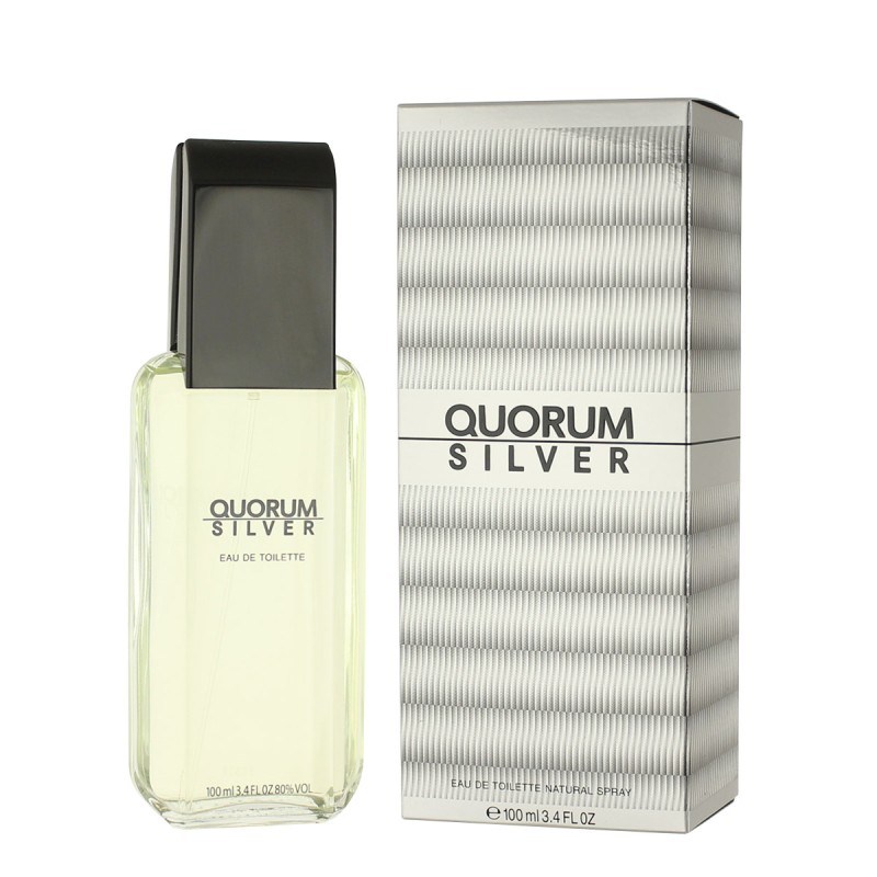 Antonio Puig Quorum Silver Eau De Toilette 100 ml kvepalai vyrams