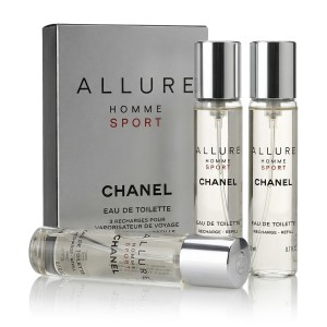 Chanel Allure Homme Sport EDT Refill 2 x 20 ml + EDT Refill with spray 20 ml kvepalai vyrams