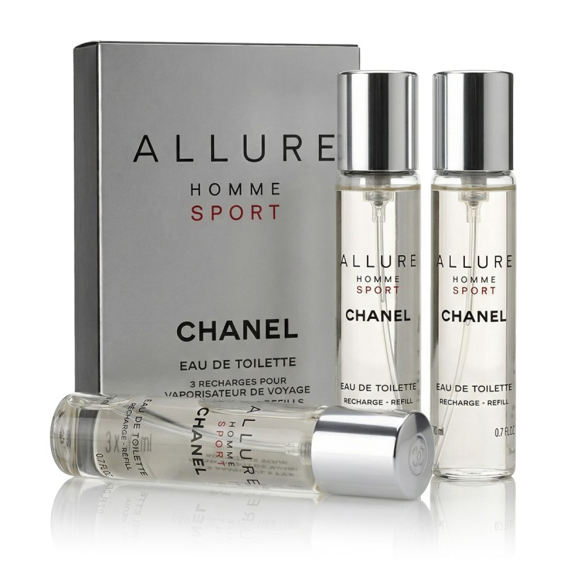 Chanel Allure Homme Sport EDT Refill 2 x 20 ml + EDT Refill with spray 20 ml vyrams