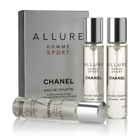 Chanel Allure Homme Sport EDT Refill 2 x 20 ml + EDT Refill with spray 20 ml kvepalai vyrams
