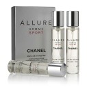 Chanel Allure Homme Sport EDT Refill 2 x 20 ml + EDT Refill with spray 20 ml kvepalai vyrams