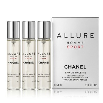 Chanel Allure Homme Sport EDT Refill 2 x 20 ml + EDT Refill with spray 20 ml vyrams 2
