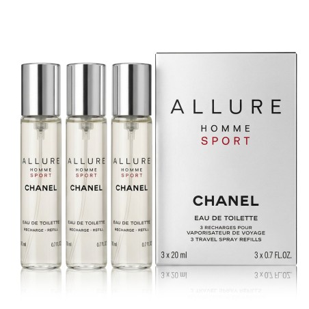 Chanel Allure Homme Sport EDT Refill 2 x 20 ml + EDT Refill with spray 20 ml vyrams