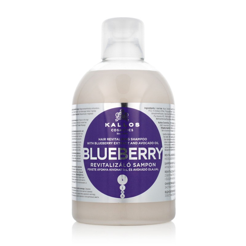 Kallos Hair Shampoo With Blueberry Extract And Avocado Oil 1000 ml