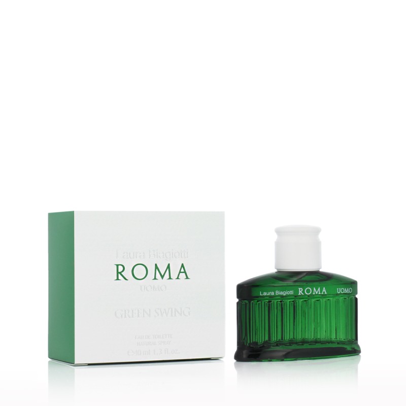 Laura Biagiotti Roma Uomo Green Swing Eau De Toilette 40 ml kvepalai vyrams