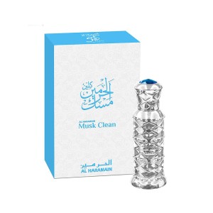 Al Haramain Musk Clean Perfumed Oil 12 ml kvepalai unisex