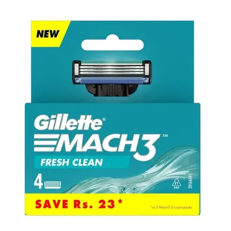Gillette Mach 3 disposable shaving razors Fresh Clean 4 pcs M