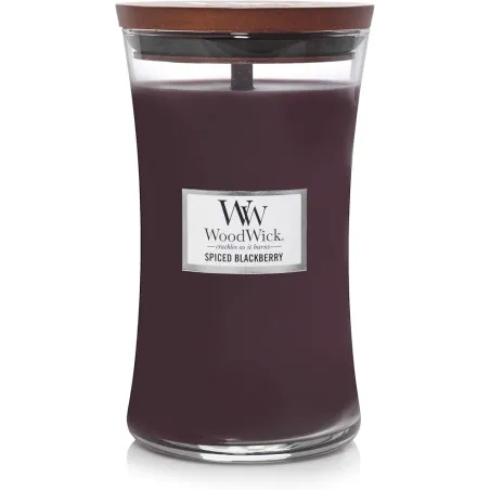 WoodWick Large Hourglass Candles Scented Candle Spiced Blackberry 610 