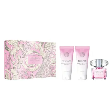 Versace Bright Crystal EDT 50 ml + SG 50 ml + BL 50 ml moterims
