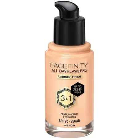 Max Factor Face Finity All Day Flawless 3in1 Foundation SPF 20 (N42 Iv