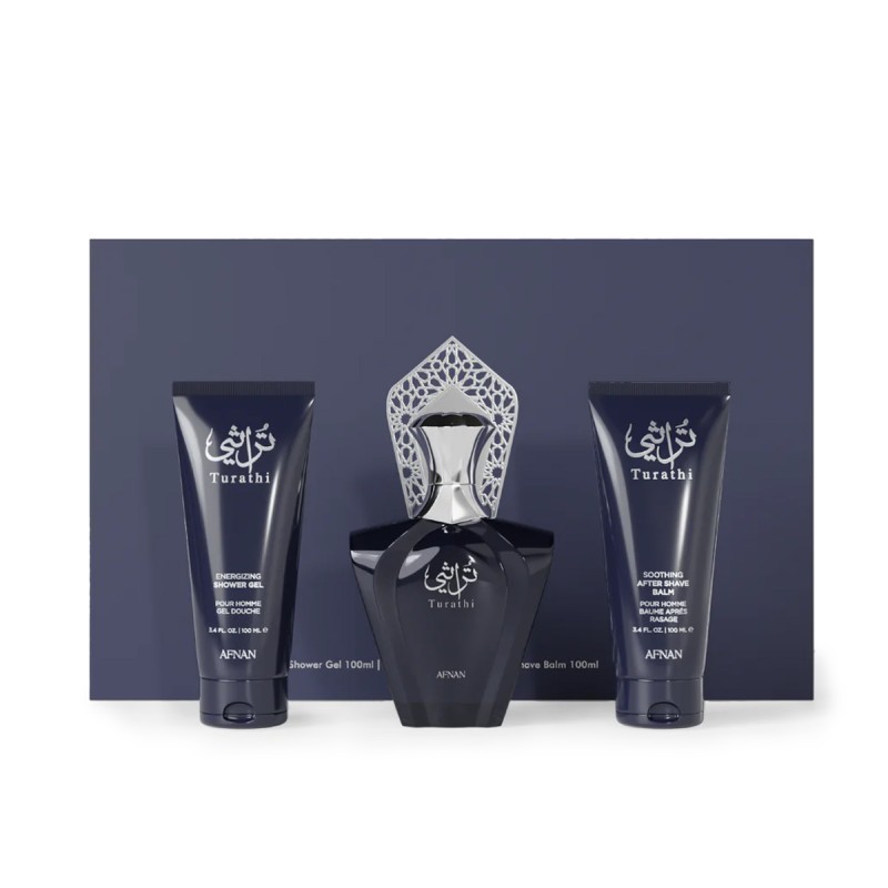 Afnan Turathi Homme Blue EDP 90 ml + ASB 100 ml + SG 100 ml vyrams