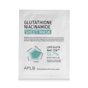 APLB Glutathione Niacinamide Sheet Mask 25 ml