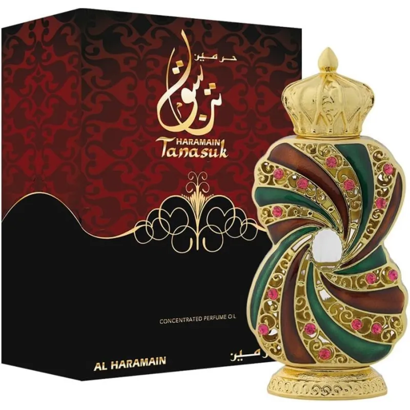 Al Haramain Tanasuk Perfumed Oil 12 ml kvepalai unisex