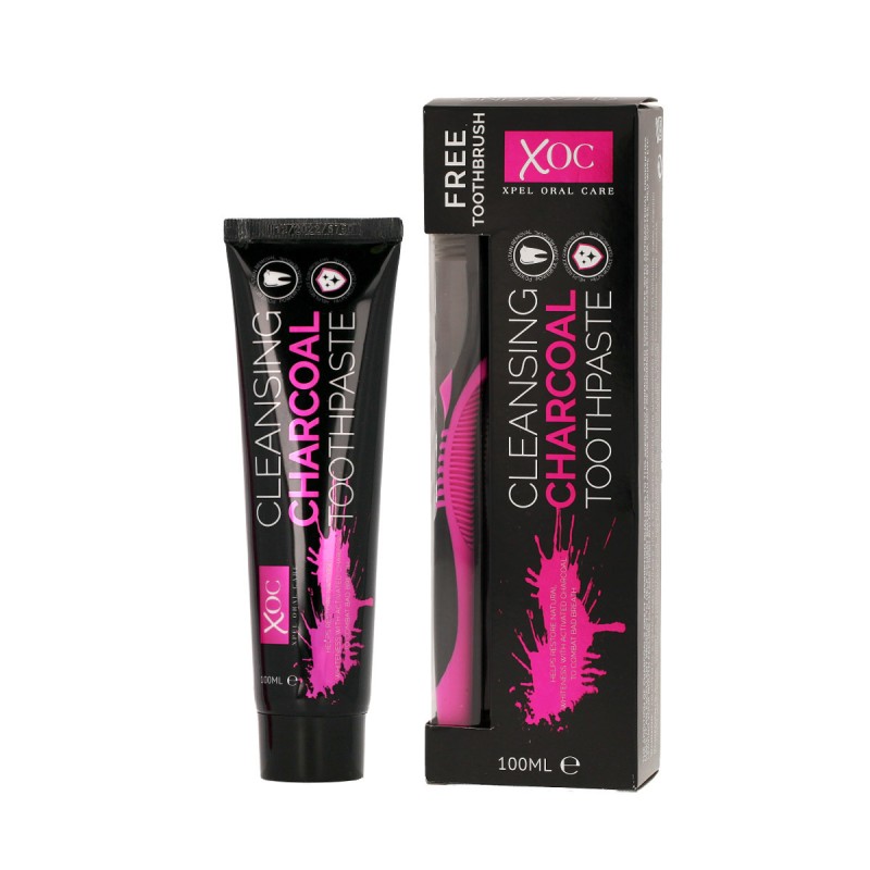 Xpel Oral Care Cleansing Charcoal Toothpaste 100 ml + Toothbrush