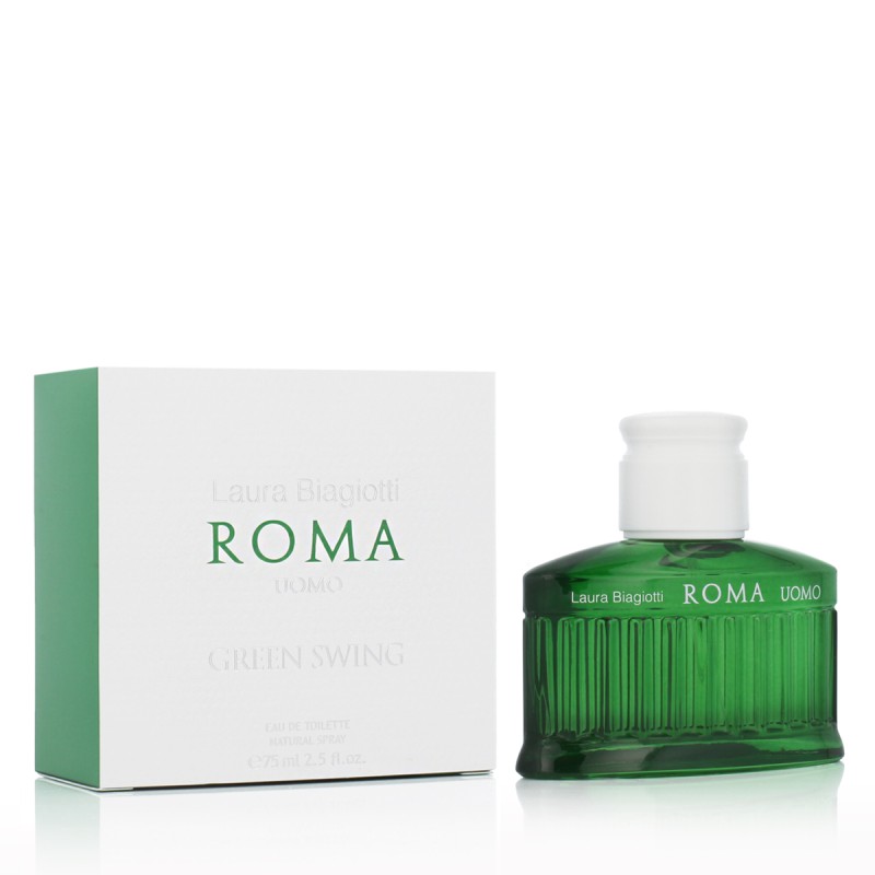 Laura Biagiotti Roma Uomo Green Swing Eau De Toilette 75 ml kvepalai vyrams