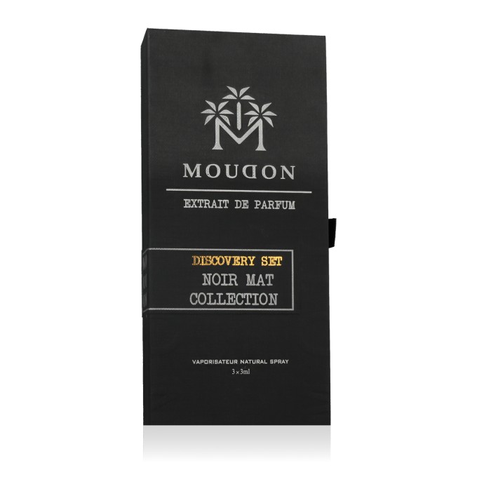 Moudon Discovery Set Noir Mat Collection Extrait de Parfum MINI 3 x 3 ml