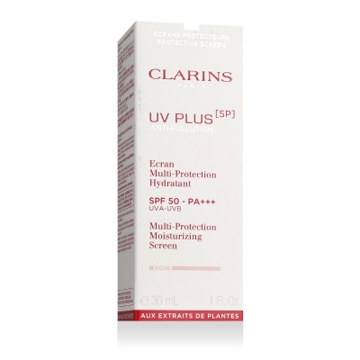 Clarins UV PLUS [5P] Anti-Pollution Multi-Protection Moisturizing Screen (Rose) SPF 50 30 ml