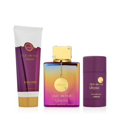 Armaf Club de Nuit Untold EDP 105 ml + DST 75 g + BL 100 ml unisex