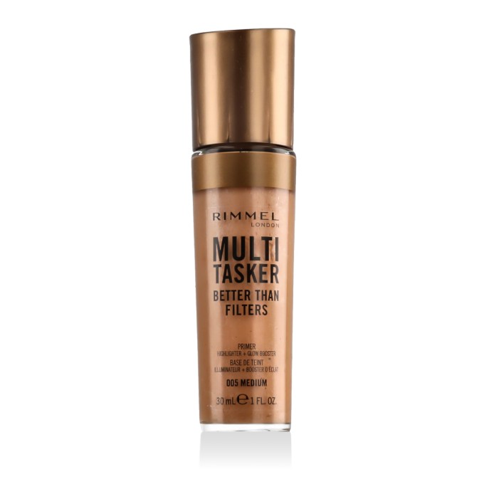 Rimmel London Multi Tasker Primer, Highlighter + Glow Booster (005 Medium) 30 ml