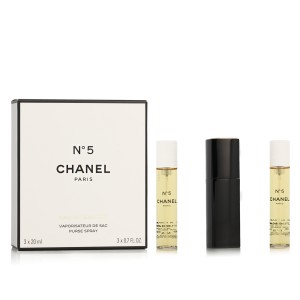 Chanel No 5 EDT Refillable 20 ml + EDT Refill 2 x 20 ml moterims