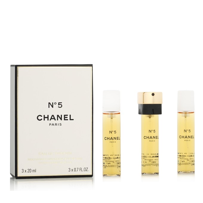 Chanel No 5 EDP Refill 2 x 20 ml + EDP Refill with spray 20 ml moterims