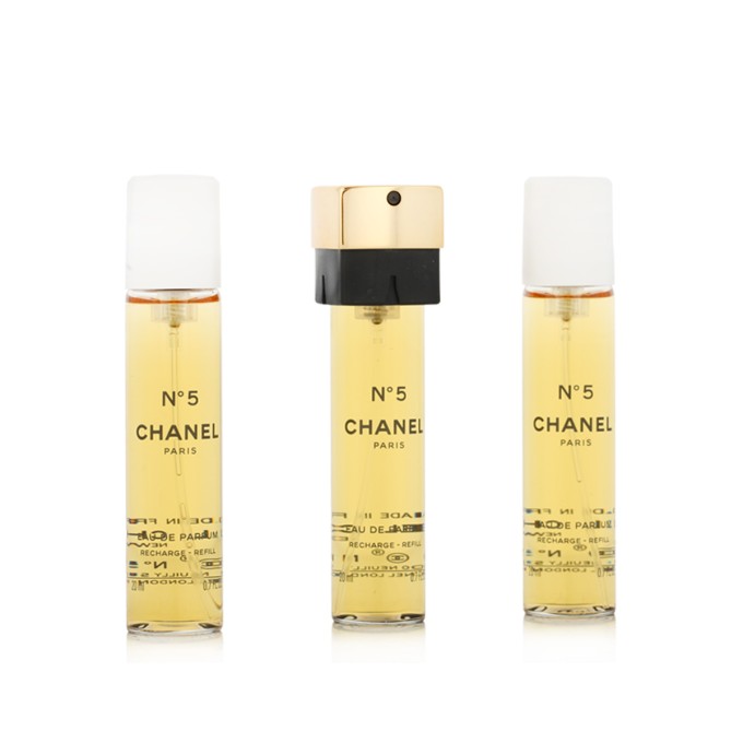 Chanel No 5 EDP Refill 2 x 20 ml + EDP Refill with spray 20 ml moterims