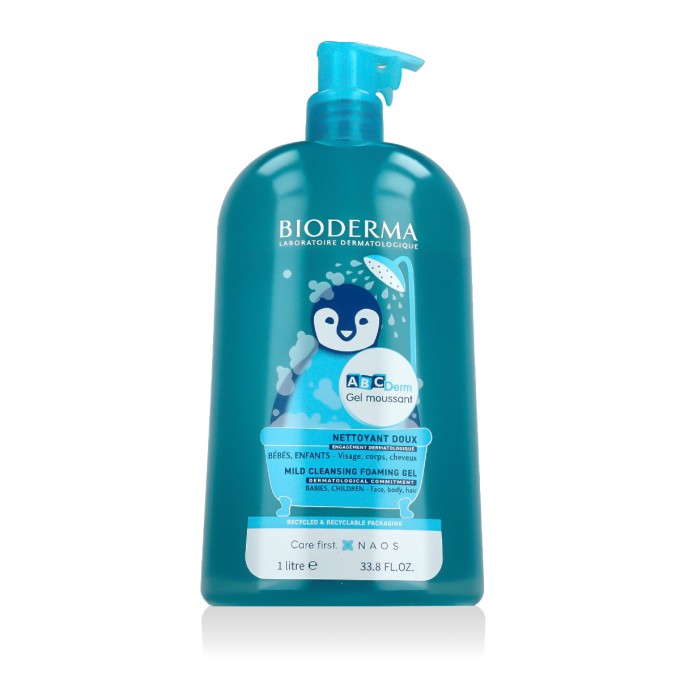 Bioderma ABCDerm Gel Moussant Mild Cleansing Foaming Gel 1000 ml